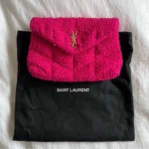 Saint Laurent Tweed LouLou Clutch